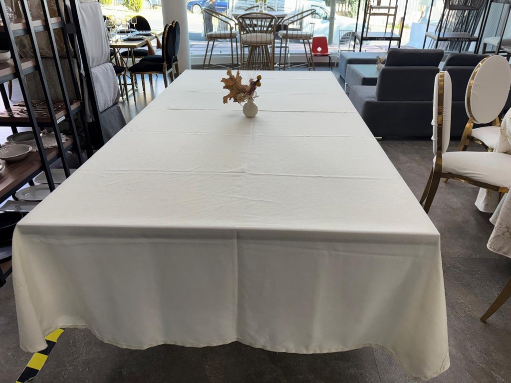 Mantel para Tablón Ancho Marfil