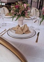 Mantel para Tablón Ancho Texturizado Blanco