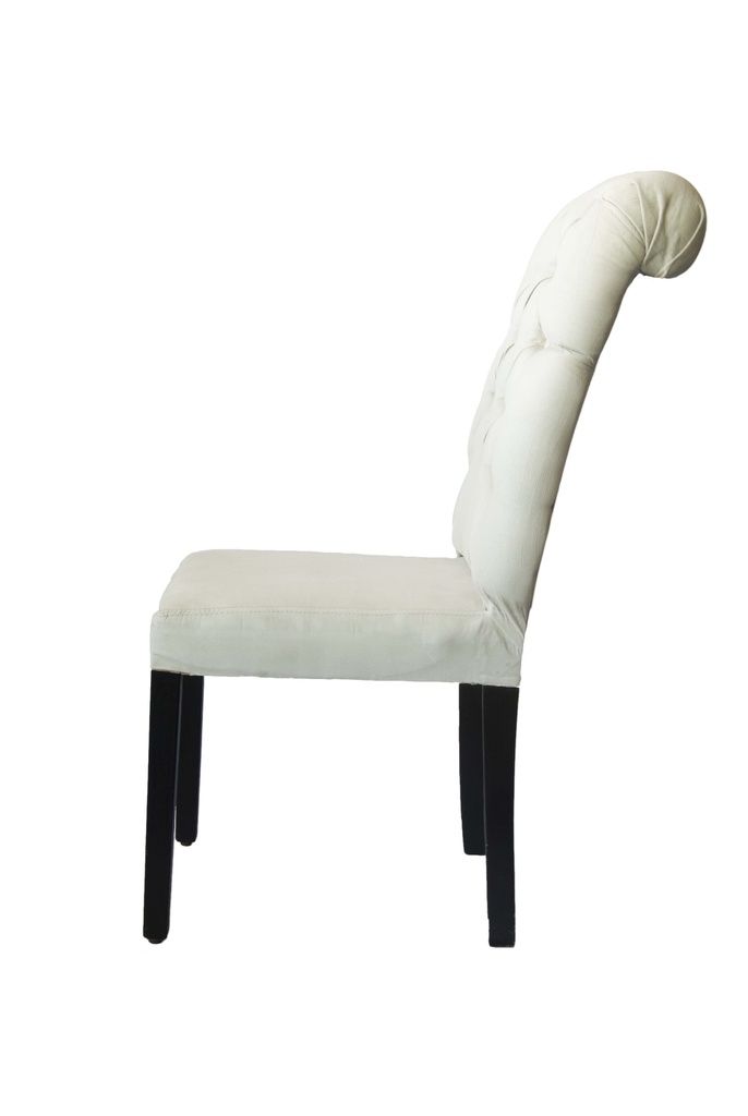 Silla Gamuza Blanca