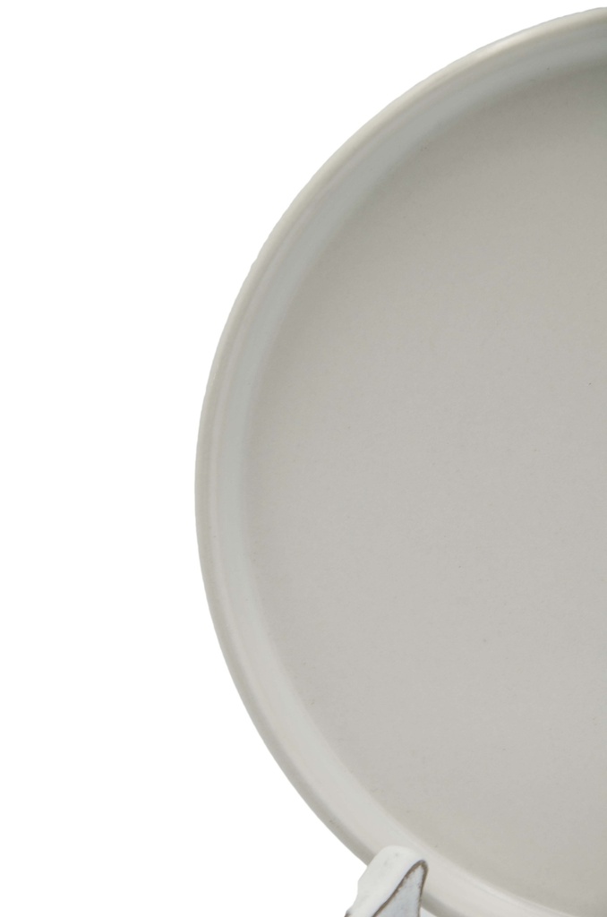 Plato Pastelero Alto Blanco