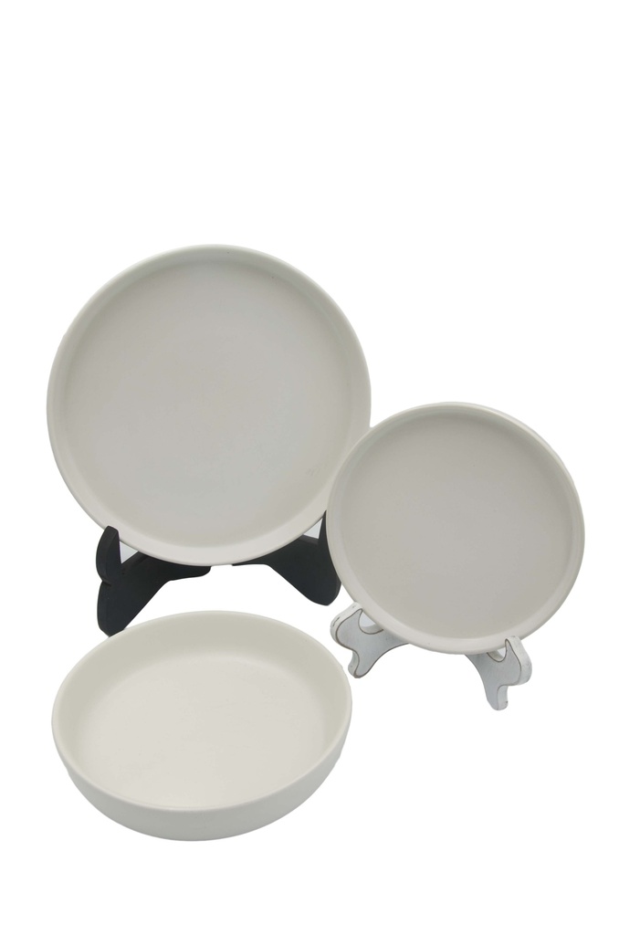 Plato Pastelero Alto Blanco