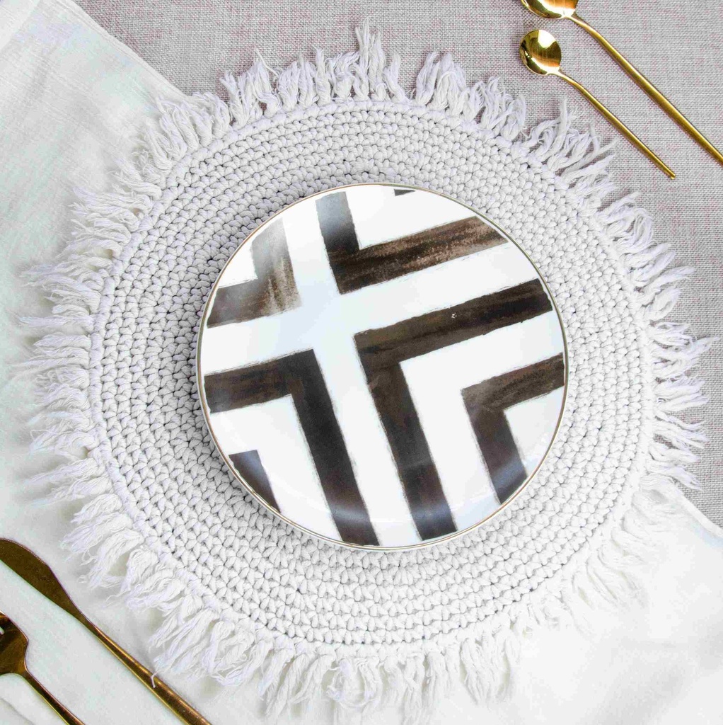 Plato Base Macramé