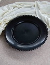 Plato Base Perlas Negras