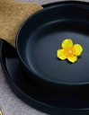 Plato Pastelero Alto Negro