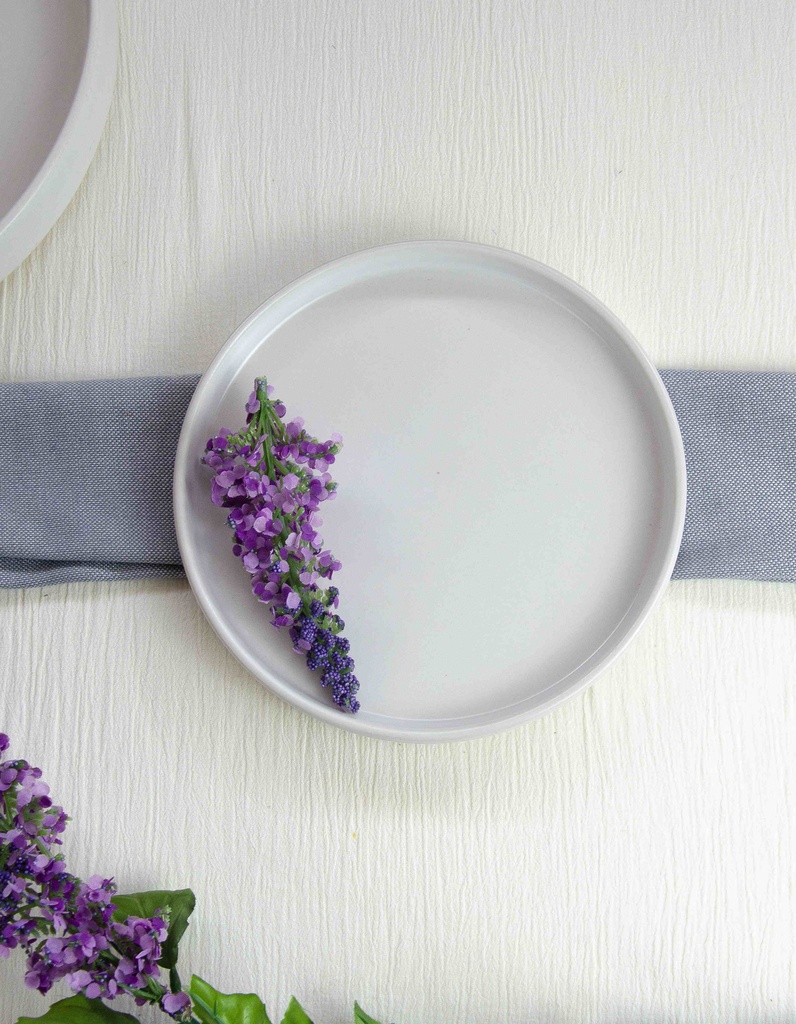 Plato Pastelero Alto Blanco