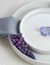Plato Pastelero Alto Blanco