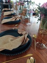 Plato Base Perlas Negras
