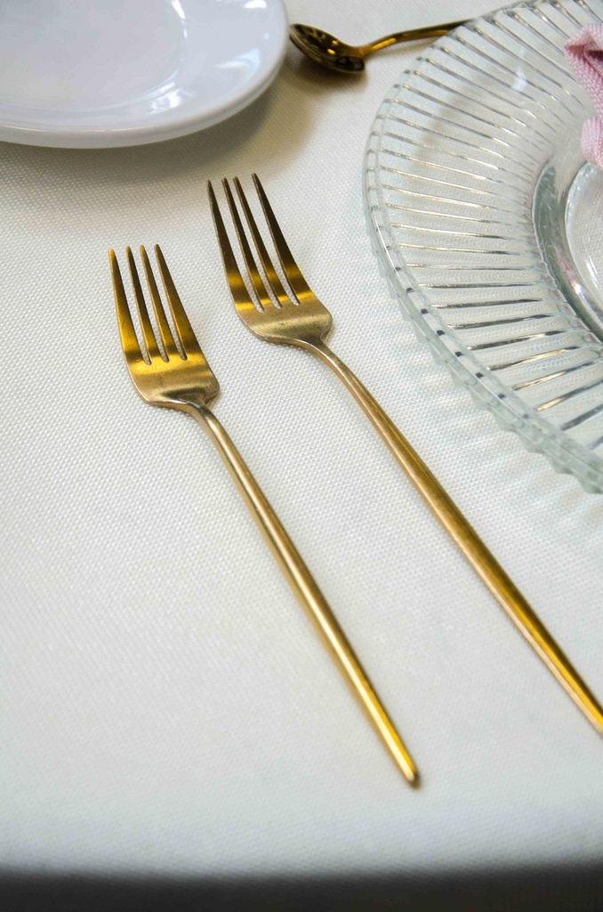 Tenedor Ensalada Dorado