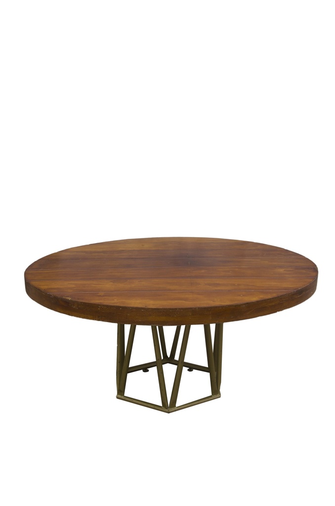 Mesa Redonda de Madera