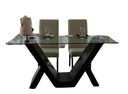 Mesa Cristal Base Chocolate