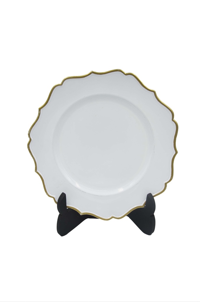 Plato Base Blanco