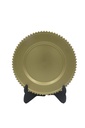 Plato Base Perlas Doradas