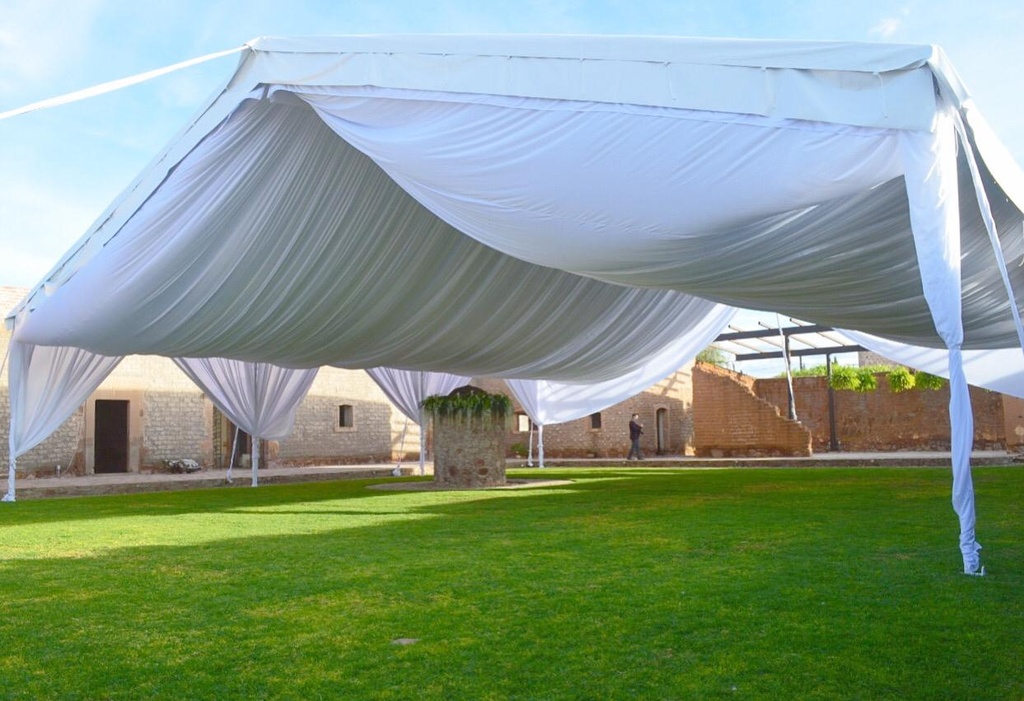Carpa Alta 18x24 Cielo Plisado Blanco o Negro