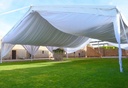 Carpa Alta 18x18 Cielo Plisado Blanco