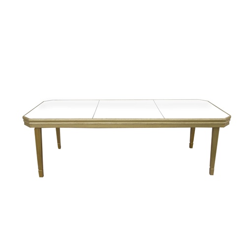 Mesa de Espejo Dorada