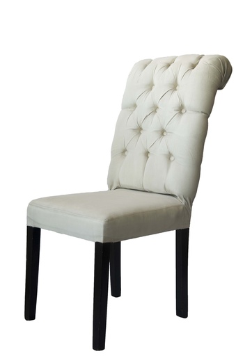 Silla Gamuza Blanca