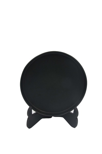 Plato Pastelero Alto Negro