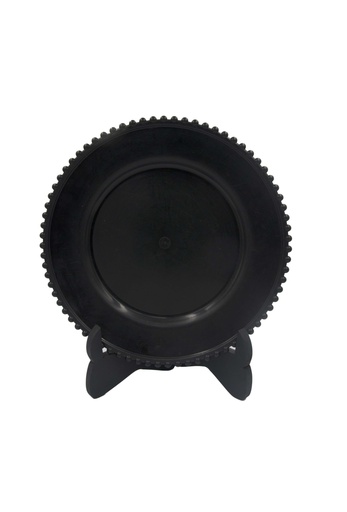 Plato Base Perlas Negras
