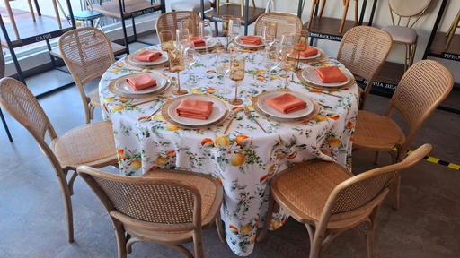 Mantel Redondo Cítrico