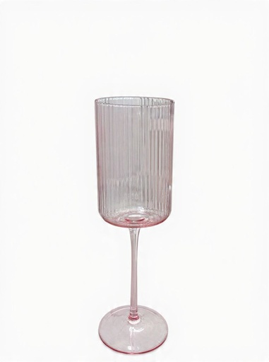 Copa Cilindro Rayas Rosa